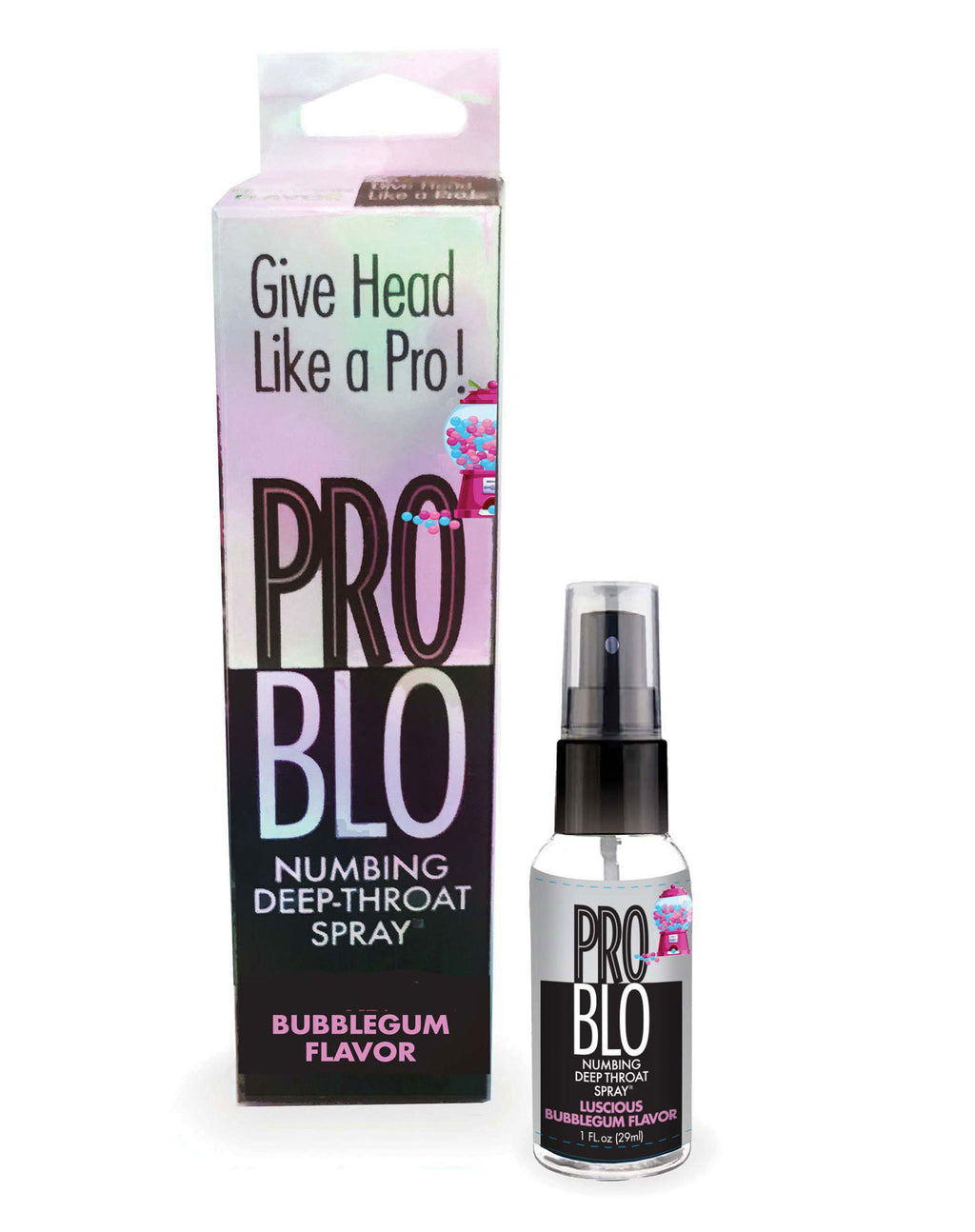 Pro Blo Throat Numbing Spray 1oz - Bubblegum by Little Genie from LoveMart Co.