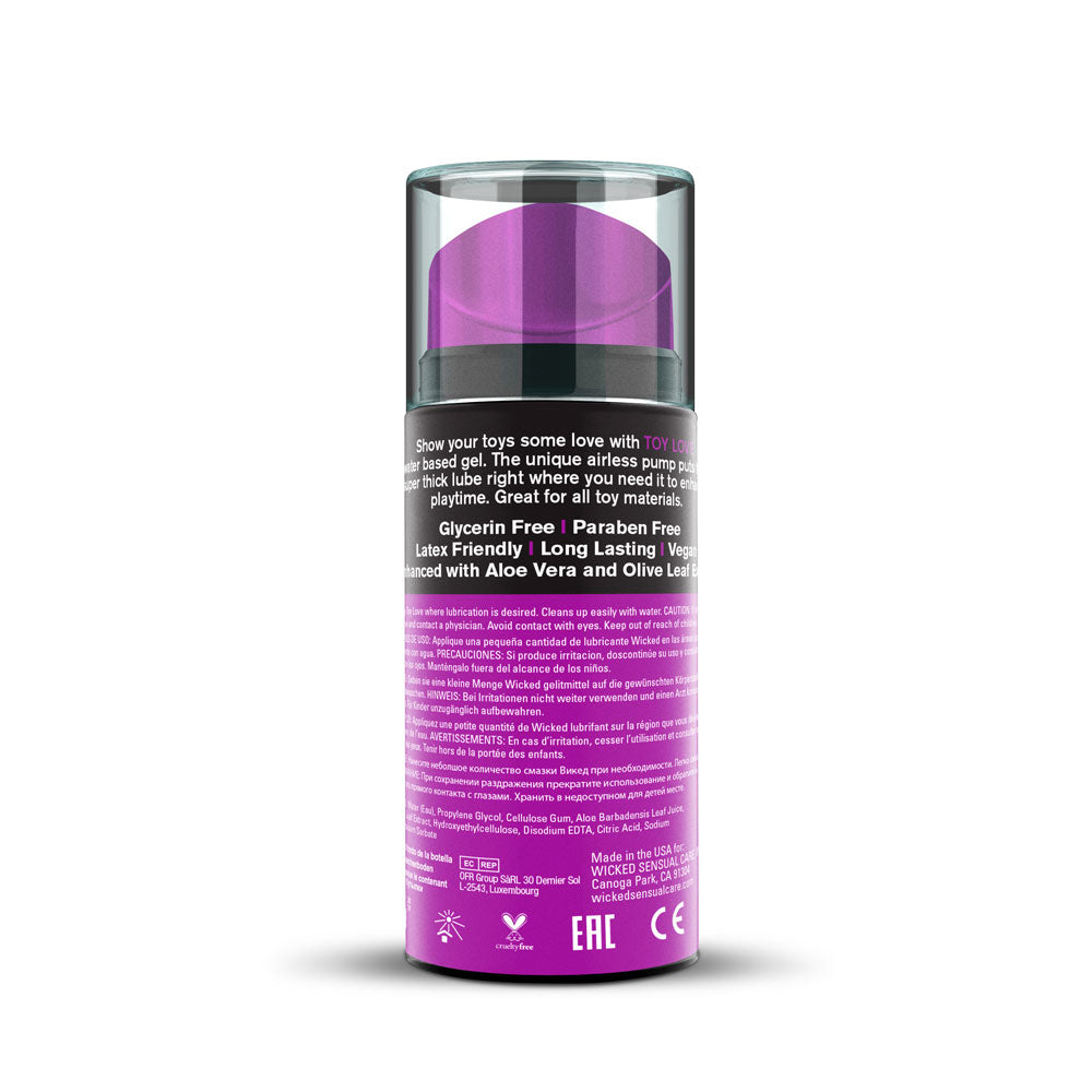 Toy Love Gel for Intimate Toys - 3.3. Fl. Oz. by Wicked Sensual Care from LoveMart Co.