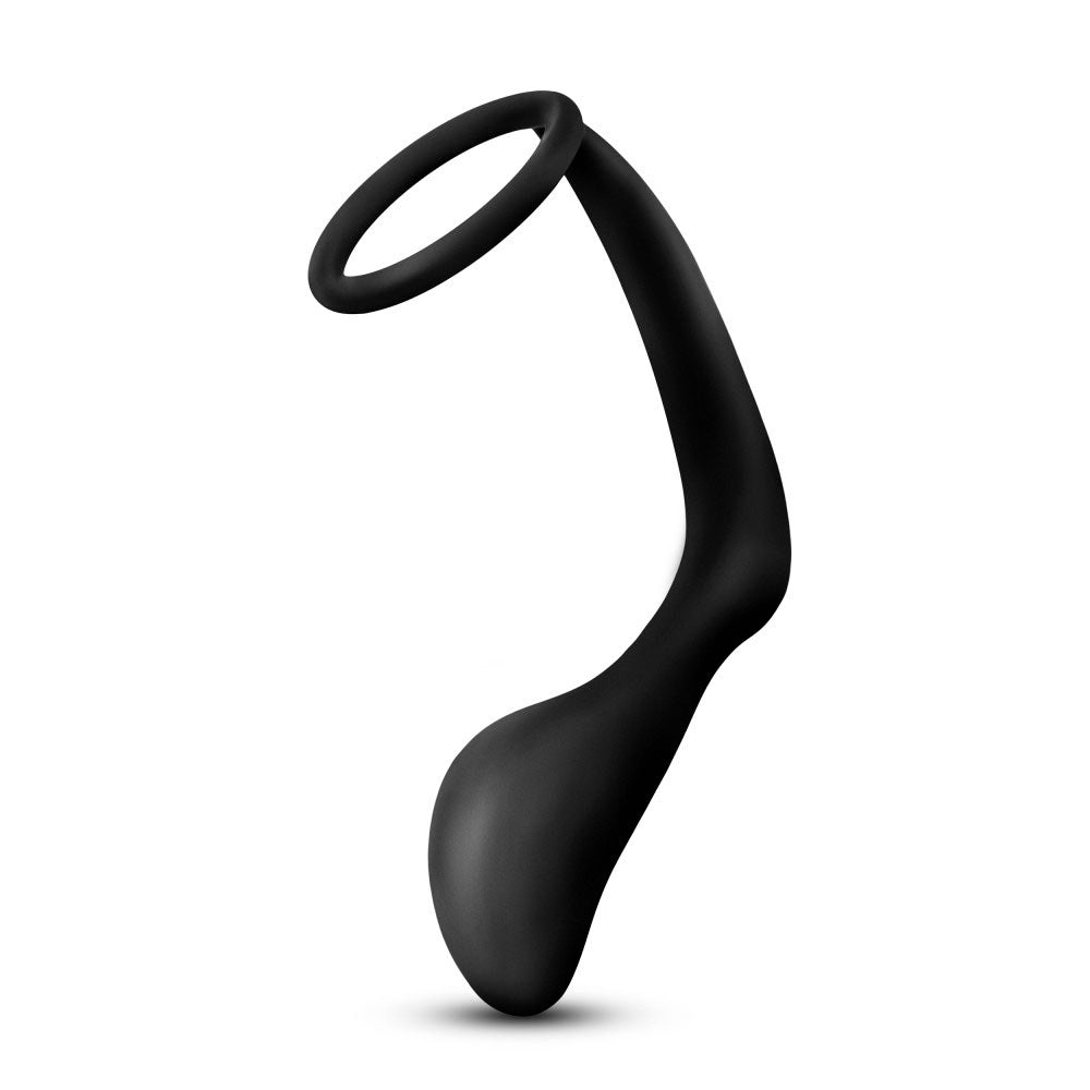 Anal Adventures - Platinum - Cock Ring Plug by Blush from LoveMart Co.