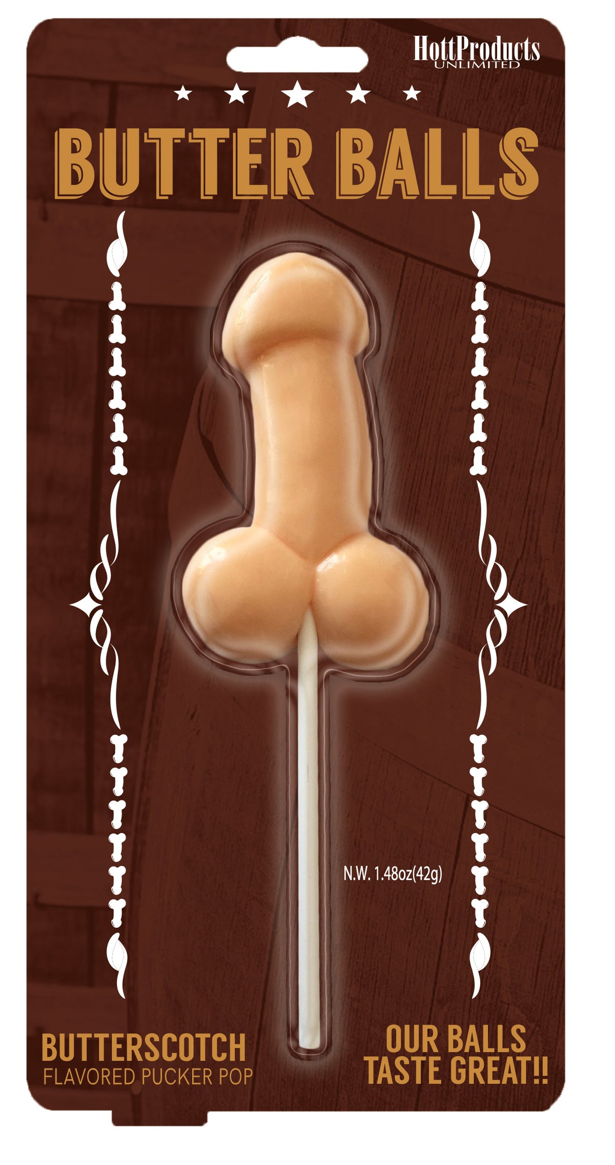 Butter Balls Pecker Pop by Hott Products from LoveMart Co.