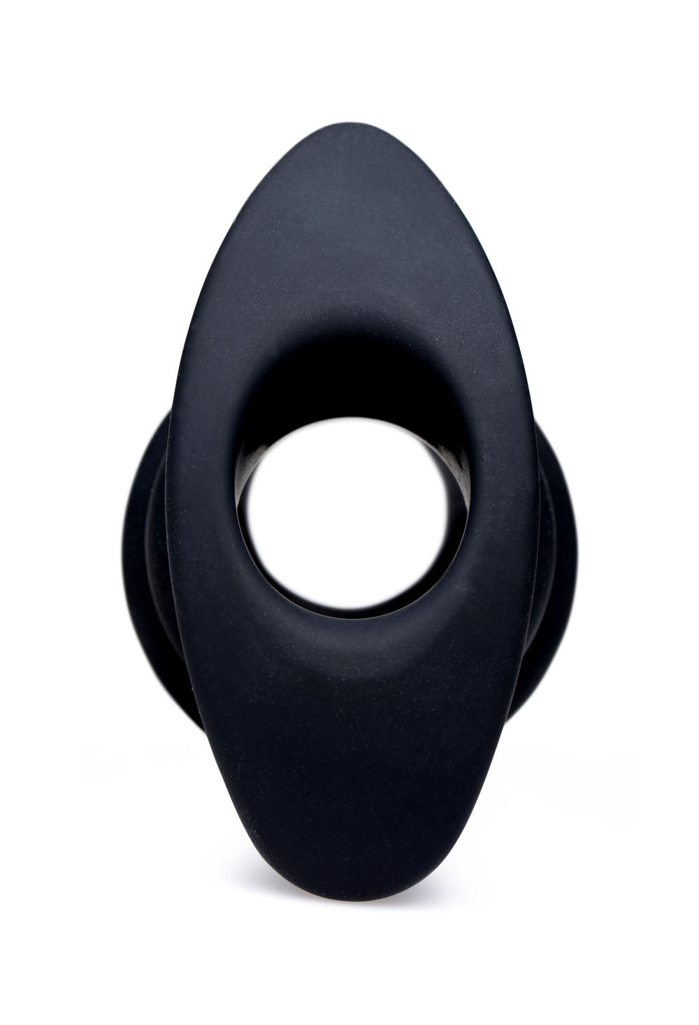 Hive Ass Tunnel Silicone Ribbed Hollow Anal Plug - Medium by XR Brands from LoveMart Co.