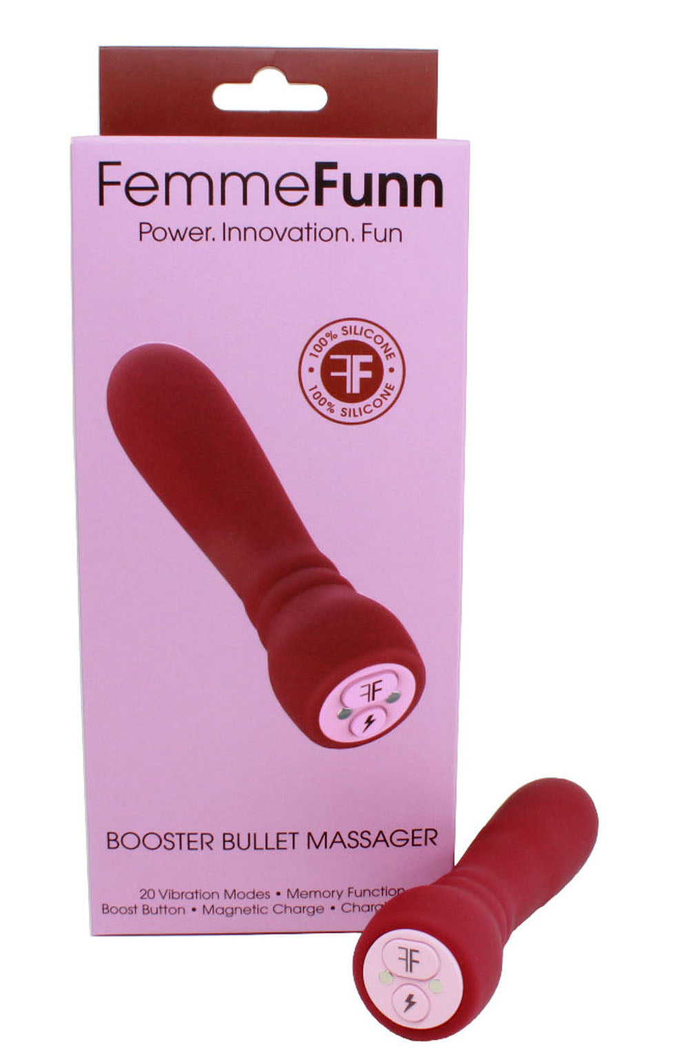 Booster Bullet - Maroon by Femme Funn from LoveMart Co.