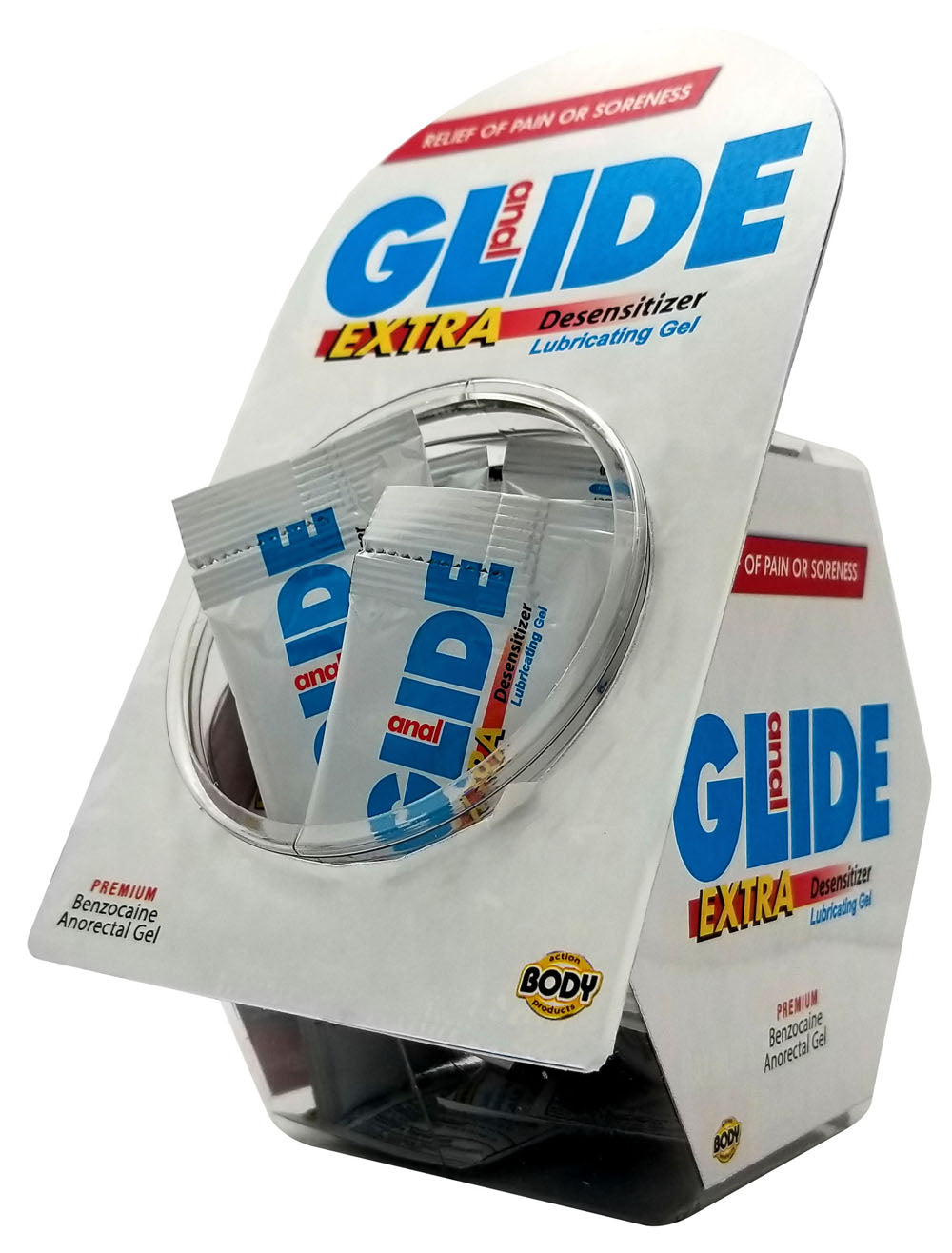Anal Glide Extra 50pc Display Bowl by Body Action from LoveMart Co.