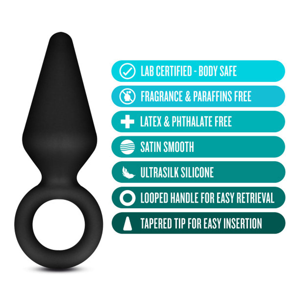 Anal Adventures - Platinum - Silicone Loop Plug - Small by Blush from LoveMart Co.