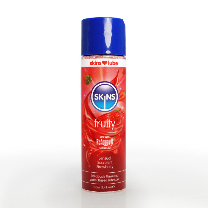 Skins Strawberry Water Based Lubricant 4.4oz by Creative Conceptions from LoveMart Co.