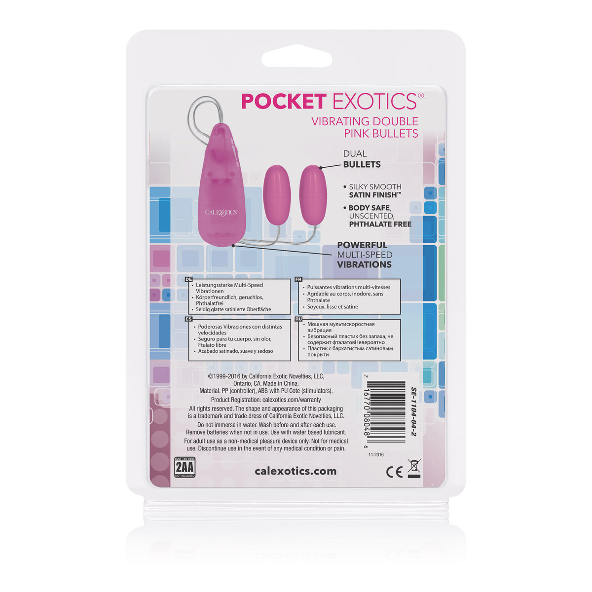 Pocket Exotics Vibrating Double Passion Bullets by CalExotics from LoveMart Co.