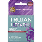 Trojan Ultra Thin Armor Spermicidal Condoms - 3 Pack by Paradise Marketing from LoveMart Co.