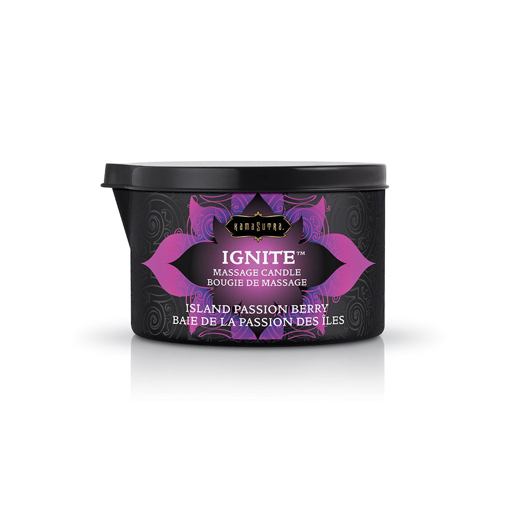 Ignite Massage Candle - Island Passion Berry - 6 Oz. by Kama Sutra from LoveMart Co.