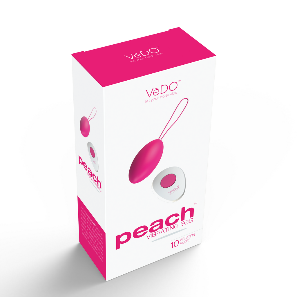 Peach Vibrating Egg - Foxy by VeDO from LoveMart Co.