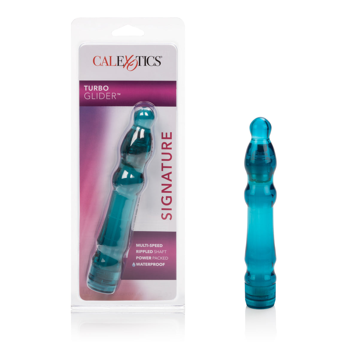 Waterproof Turbo Glider - Blueberry by CalExotics from LoveMart Co.
