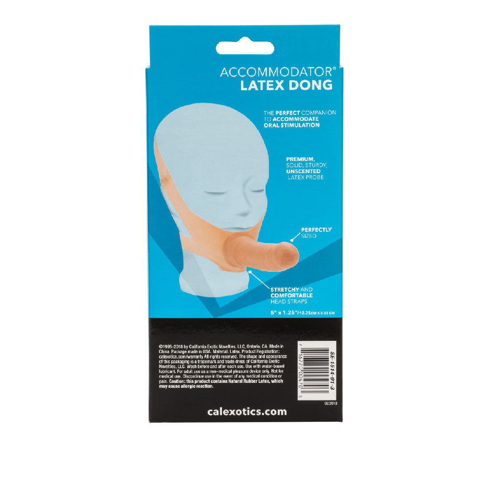 The Original Accommodator Latex Dong - Ivory by CalExotics from LoveMart Co.