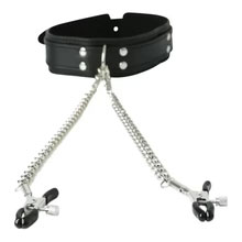 Collar With Nipple Clamps by Sportsheets from LoveMart Co.