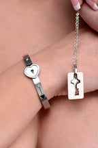 Cuffed Locking Bracelet and Key Necklace by XR Brands from LoveMart Co.