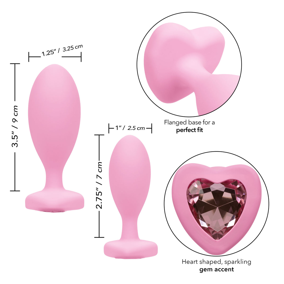 First Time Crystal Booty Duo by CalExotics from LoveMart Co.