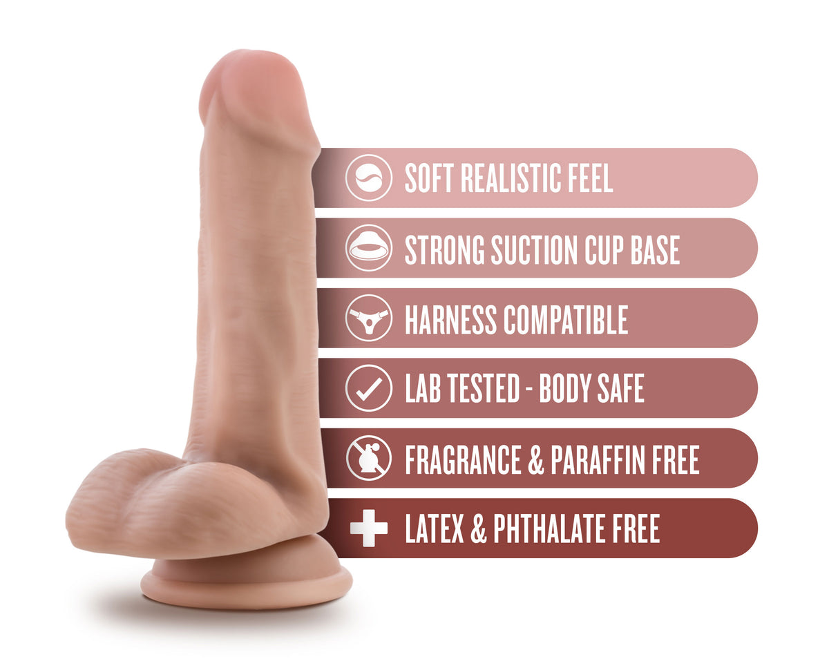 Dr. Skin - Dr. Jeffrey - 6.5 Inch Dildo With Balls by Blush from LoveMart Co.