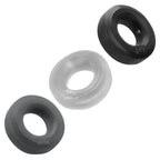 Hunkyjunk Huj3 C-Ring 3 Pk - Tar / by Oxballs from LoveMart Co.