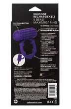 Silicone Rechargeable 5 Bead Maximus Ring by CalExotics from LoveMart Co.