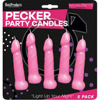 Bachelorette Pecker Party Candles 5pk by Hott Products from LoveMart Co.