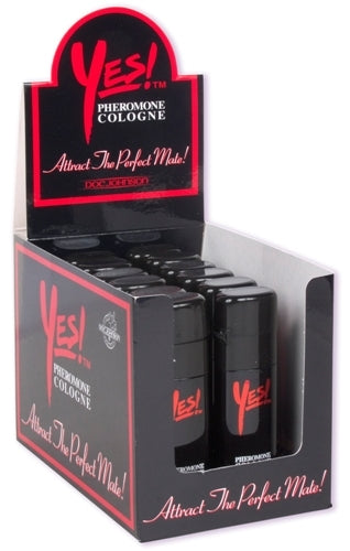 Yes Pheromone Cologne 12 Pieces Display by Doc Johnson from LoveMart Co.