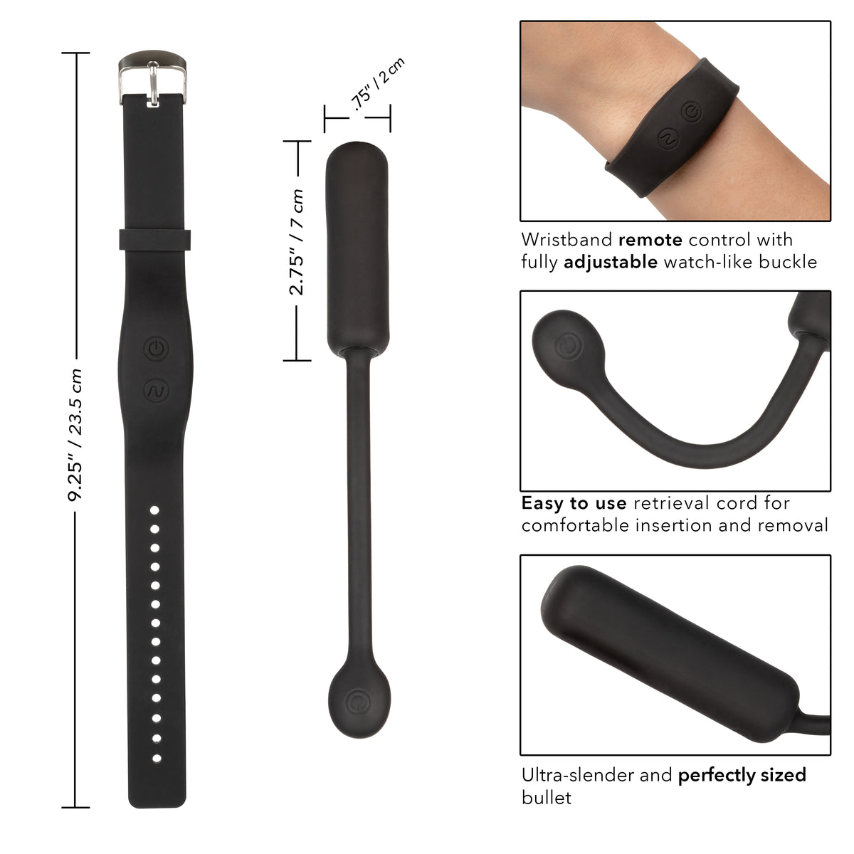 Wristband Remote Petite Bullet by CalExotics from LoveMart Co.