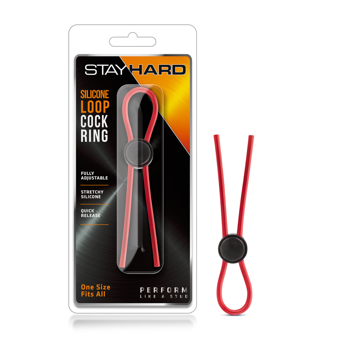 Stay Hard - Silicone Loop Cock Ring by Blush from LoveMart Co.