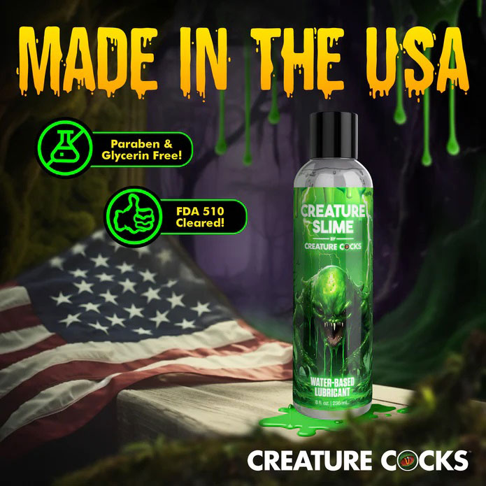 Creature Slime Water Based Lubricant 8oz by XR Brands from LoveMart Co.