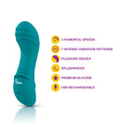 Lalita Mini Pleasure Ridges G-Spot Vibe - Ocean by Viben from LoveMart Co.