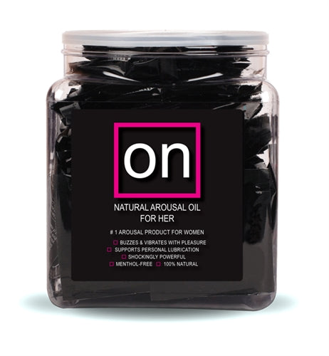 On Natural Arousal Oil - Original - 75 Piece Fishbowl - 0.3ml Ampoules by Sensuva from LoveMart Co.