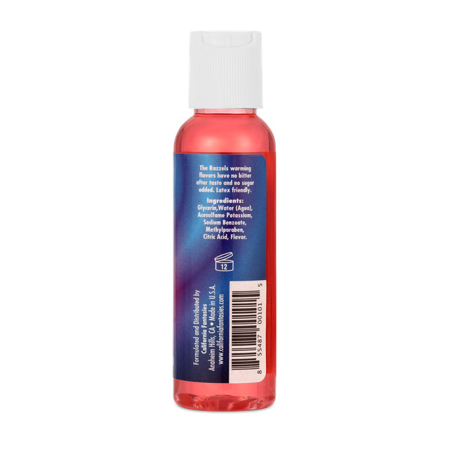 Razzels Warming Lubricant - Sinful Strawberry - 2.5 Oz. Bottle by California Fantasies from LoveMart Co.