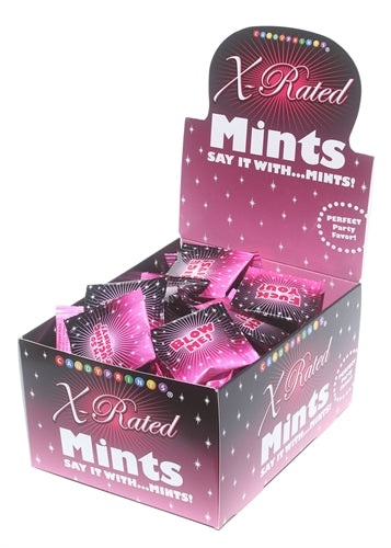 X-Rated Mints - 100 Piece p.o.p Display - 3.1g Bags by Little Genie from LoveMart Co.