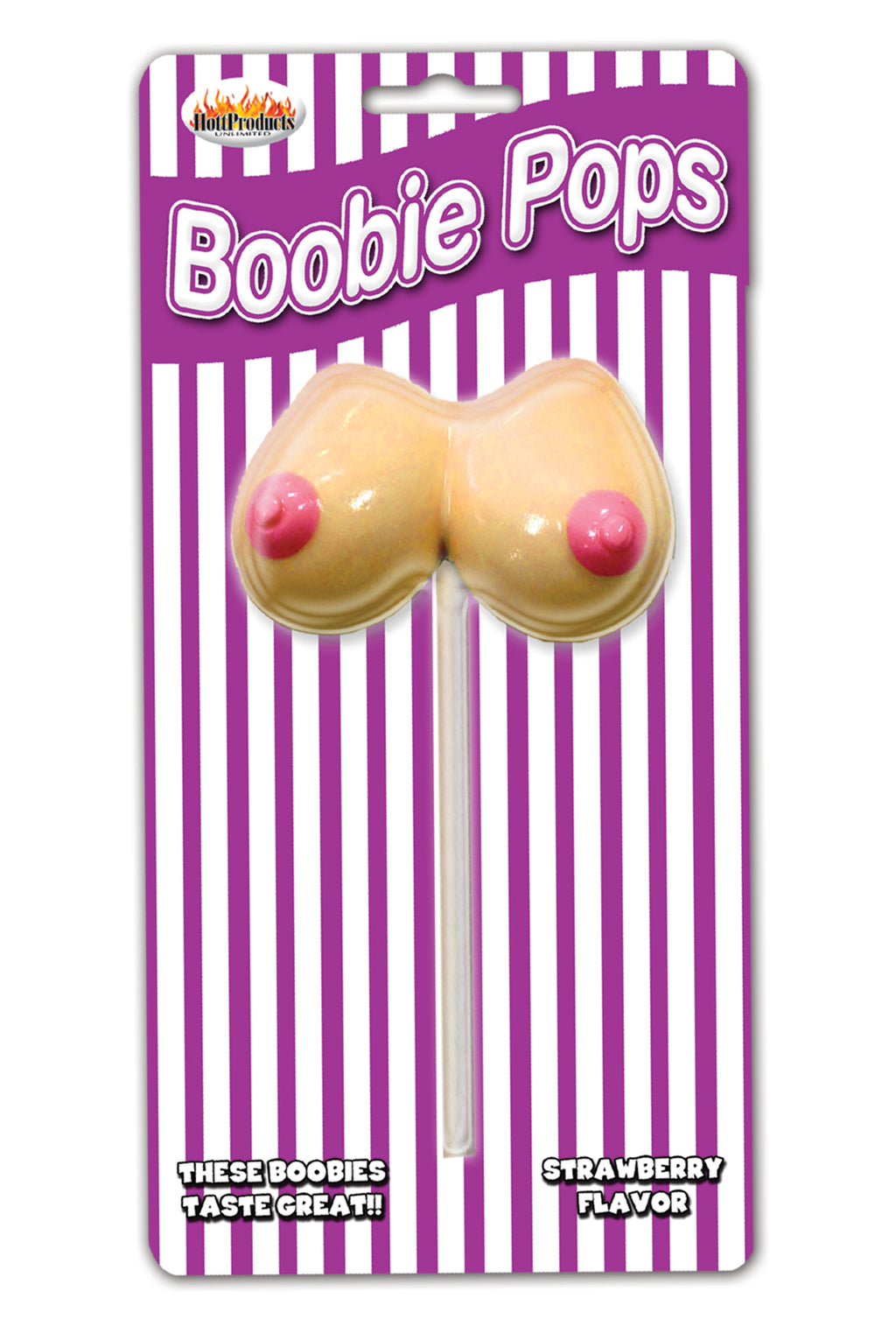 Boobie Pops - Strawberry by Hott Products from LoveMart Co.