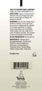 Juicy Af Desensitizing Gel Lube 4 Oz by Little Genie from LoveMart Co.