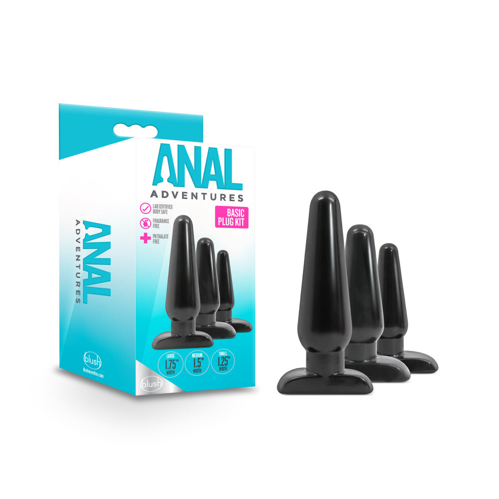 Anal Adventures - Basic Plug Kit by Blush from LoveMart Co.