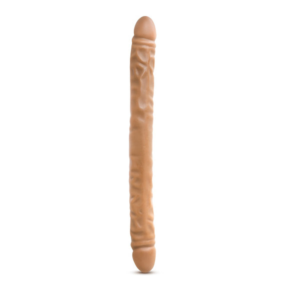 Dr. Skin - 18 Inch Double Dildo - Mocha by Blush from LoveMart Co.