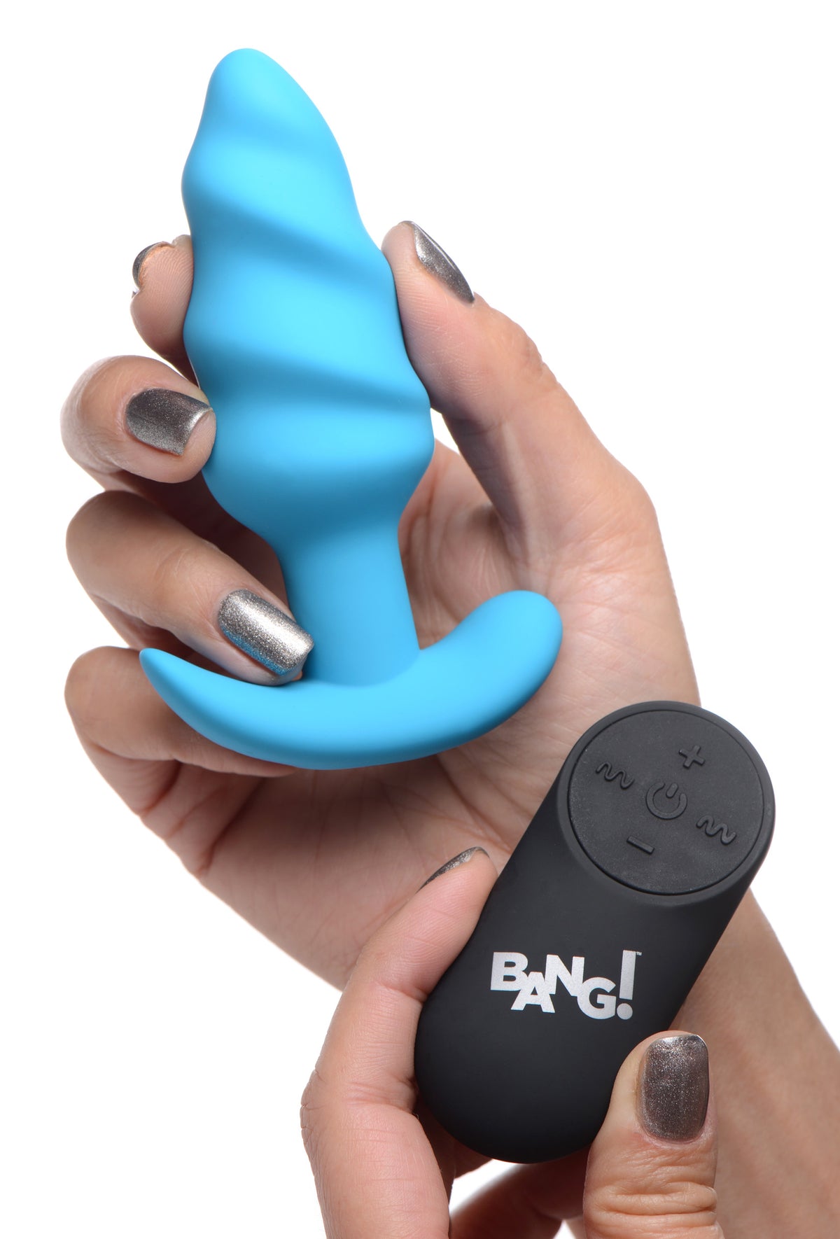21x Silicone Swirl Plug With Remote by XR Brands from LoveMart Co.