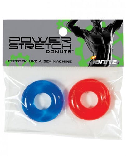 Power Stretch Donuts - 2 Pack - Red and Blue by SI Novelties from LoveMart Co.