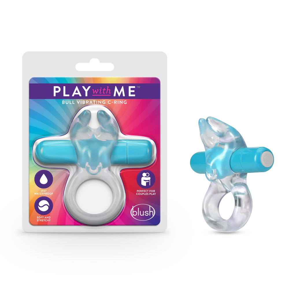 Play With Me Bull Vibrating C-Ring by Blush from LoveMart Co.