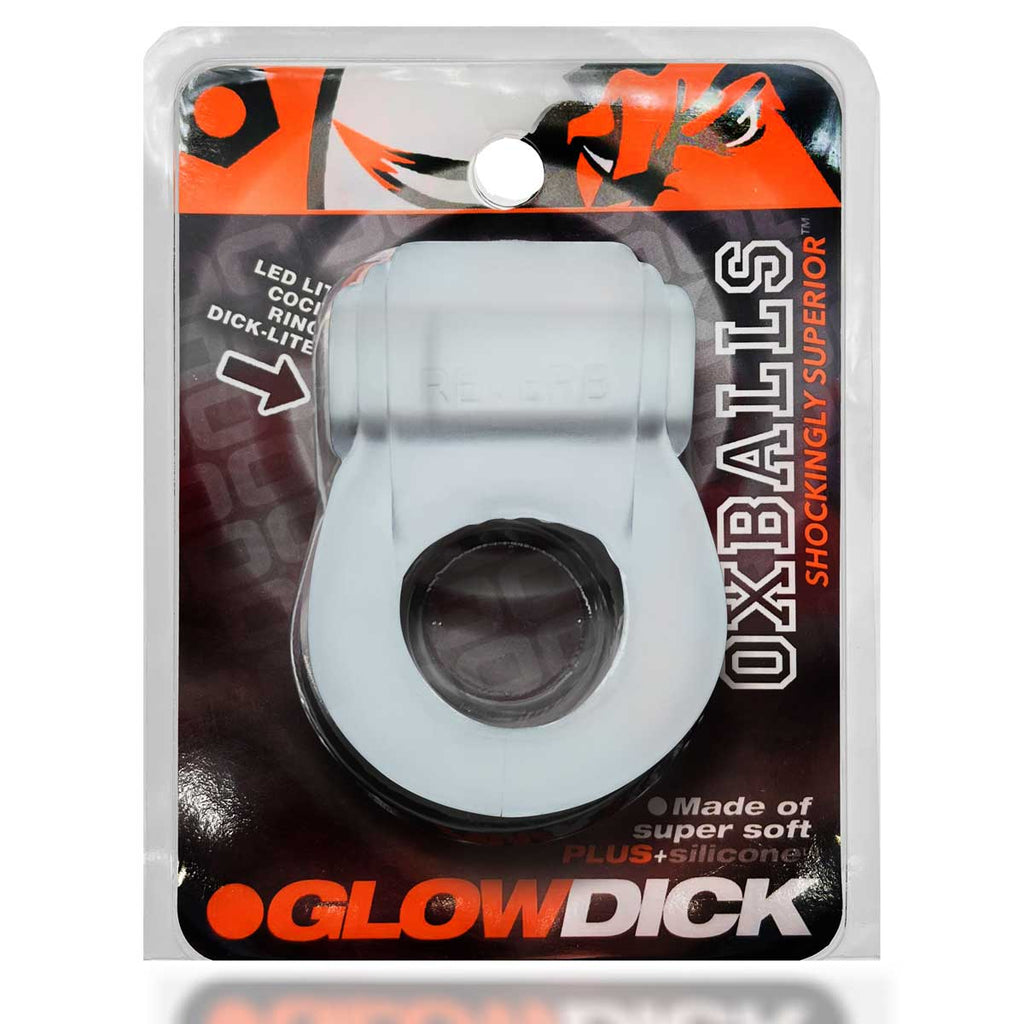 Glowdick Cockring With Led - Ice by Oxballs from LoveMart Co.