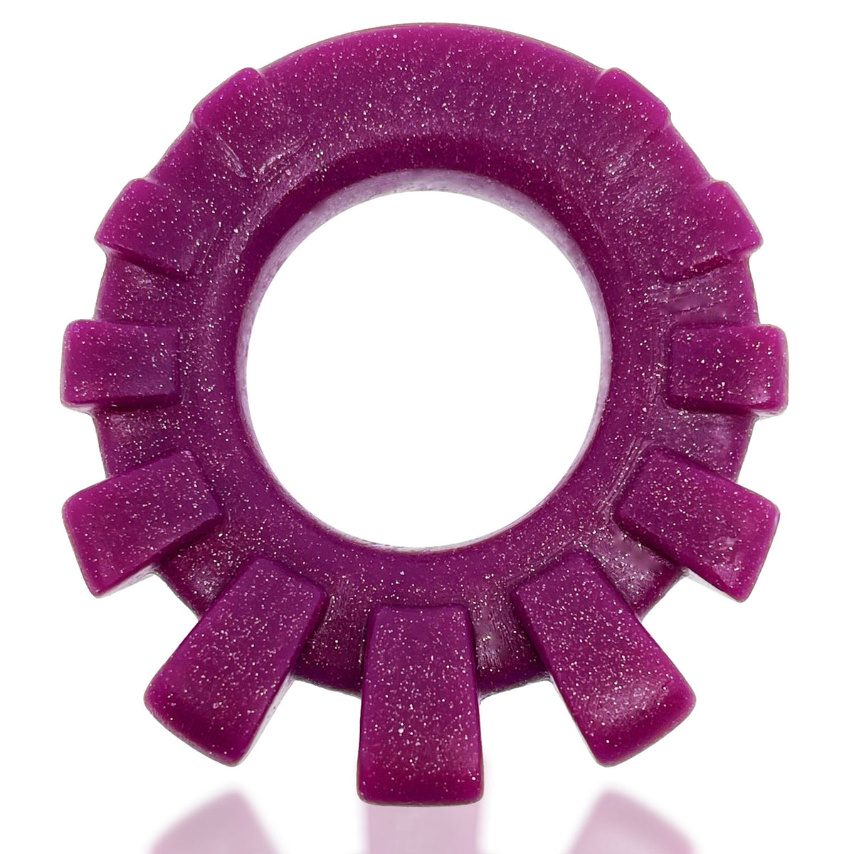 Cock-Lug Lugged Cockring - Plum by Oxballs from LoveMart Co.