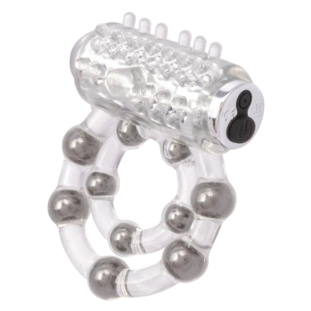 Maximus Enhancement Ring 10 Stoker Beads Rechargeable by CalExotics from LoveMart Co.