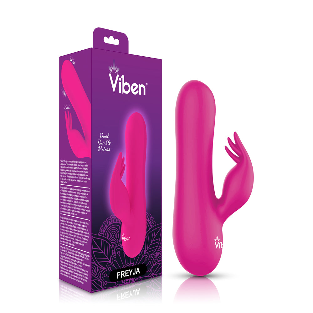Freyja Mini Triple Ticklers Rabbit Vibe - Hot by Viben from LoveMart Co.