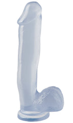 Basix Rubber Works 12 Inch Dong With Suction Cup - Clear by Pipedream from LoveMart Co.