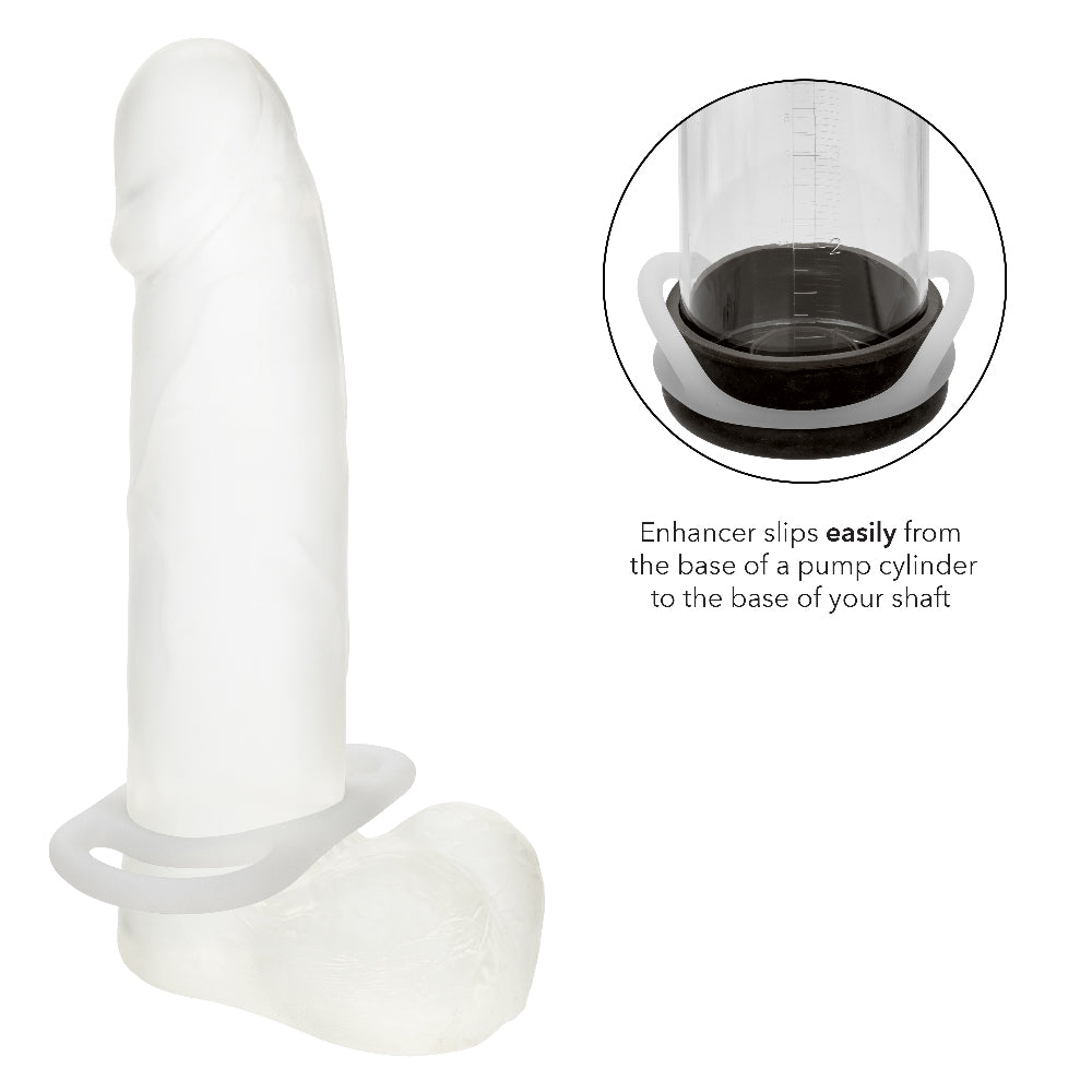 Alpha Liquid Silicone Commander Ring - Natural by CalExotics from LoveMart Co.