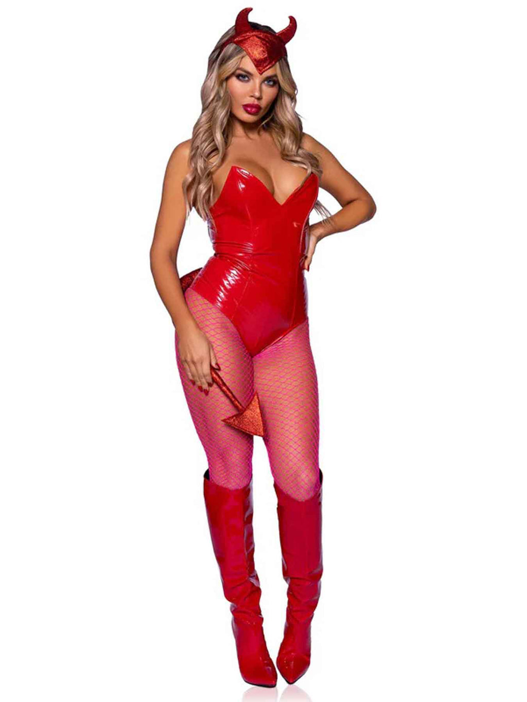 Devil Horns Headband and Tail Set by Leg Avenue from LoveMart Co.