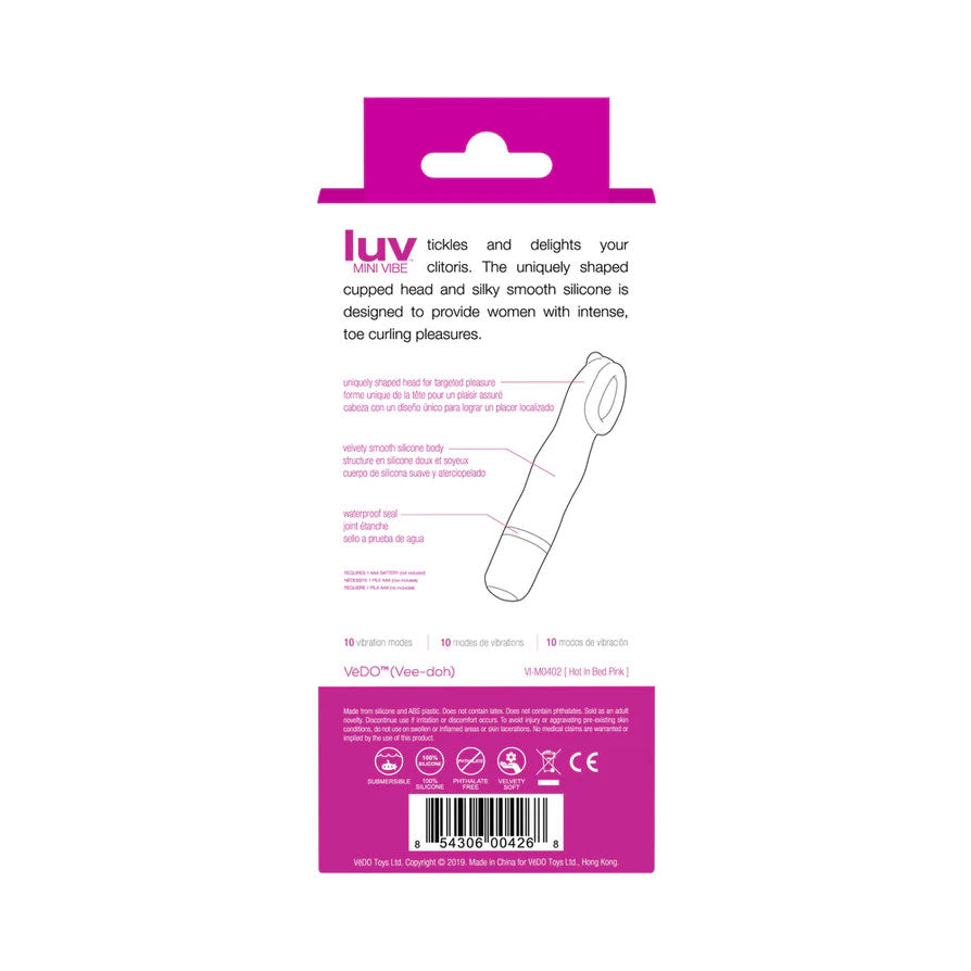 Luv Mini Vibe - Hot in Bed by VeDO from LoveMart Co.