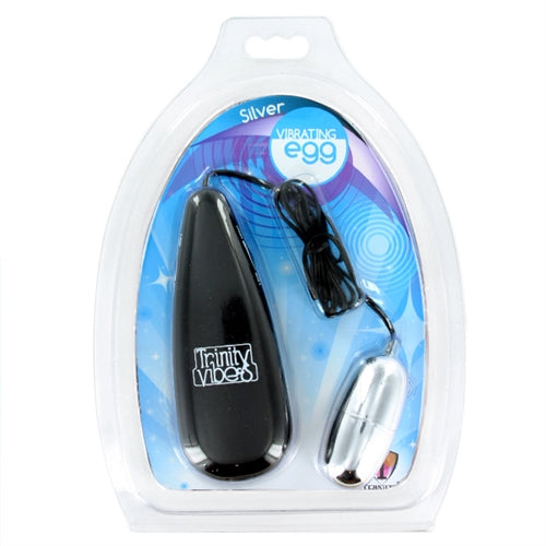Silver Vibrating Egg by XR Brands from LoveMart Co.