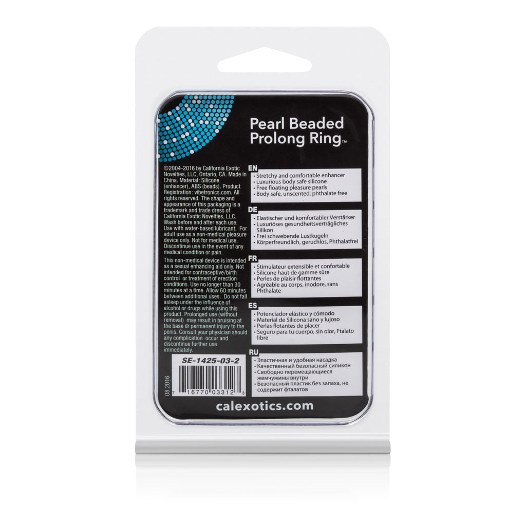 Pearl Beade Prolong Rings - Smoke by CalExotics from LoveMart Co.