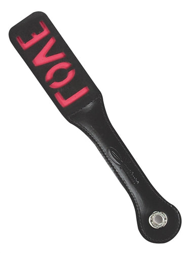 12 Inch Leather Impression Paddle - Love by Sportsheets from LoveMart Co.