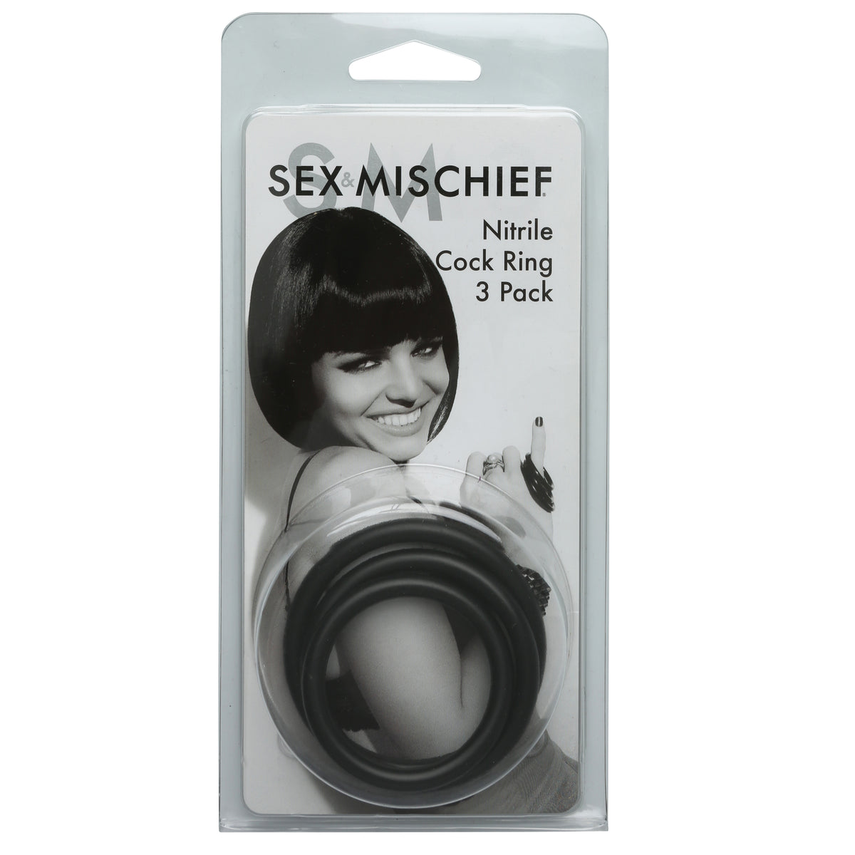 Sex and Mischief Nitrile Cock Rings 3 Pack by Sportsheets from LoveMart Co.