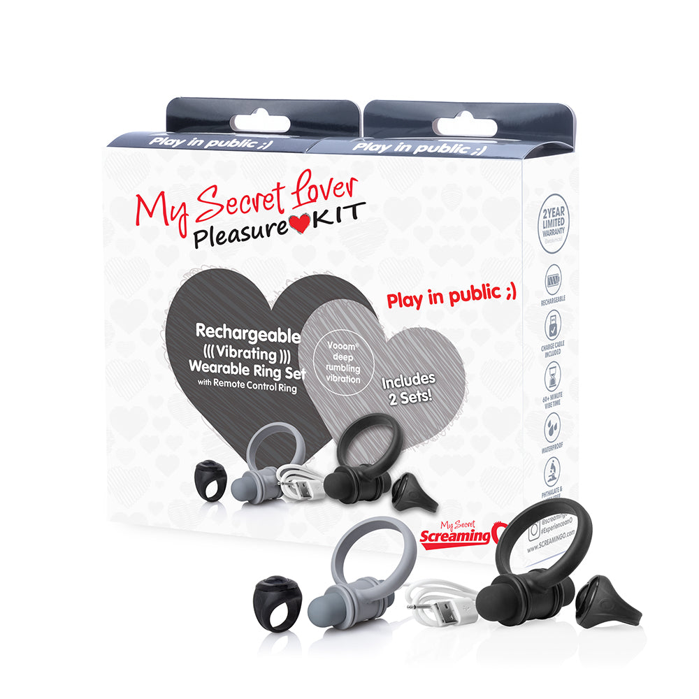 2020 My Secret Lover Kit - Ring/ Ring by Screaming O from LoveMart Co.